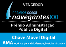 Chave Móvel Digital ganha prémio Administração Pública Digital 2015 - Navegantes XXI entregue pela acepi